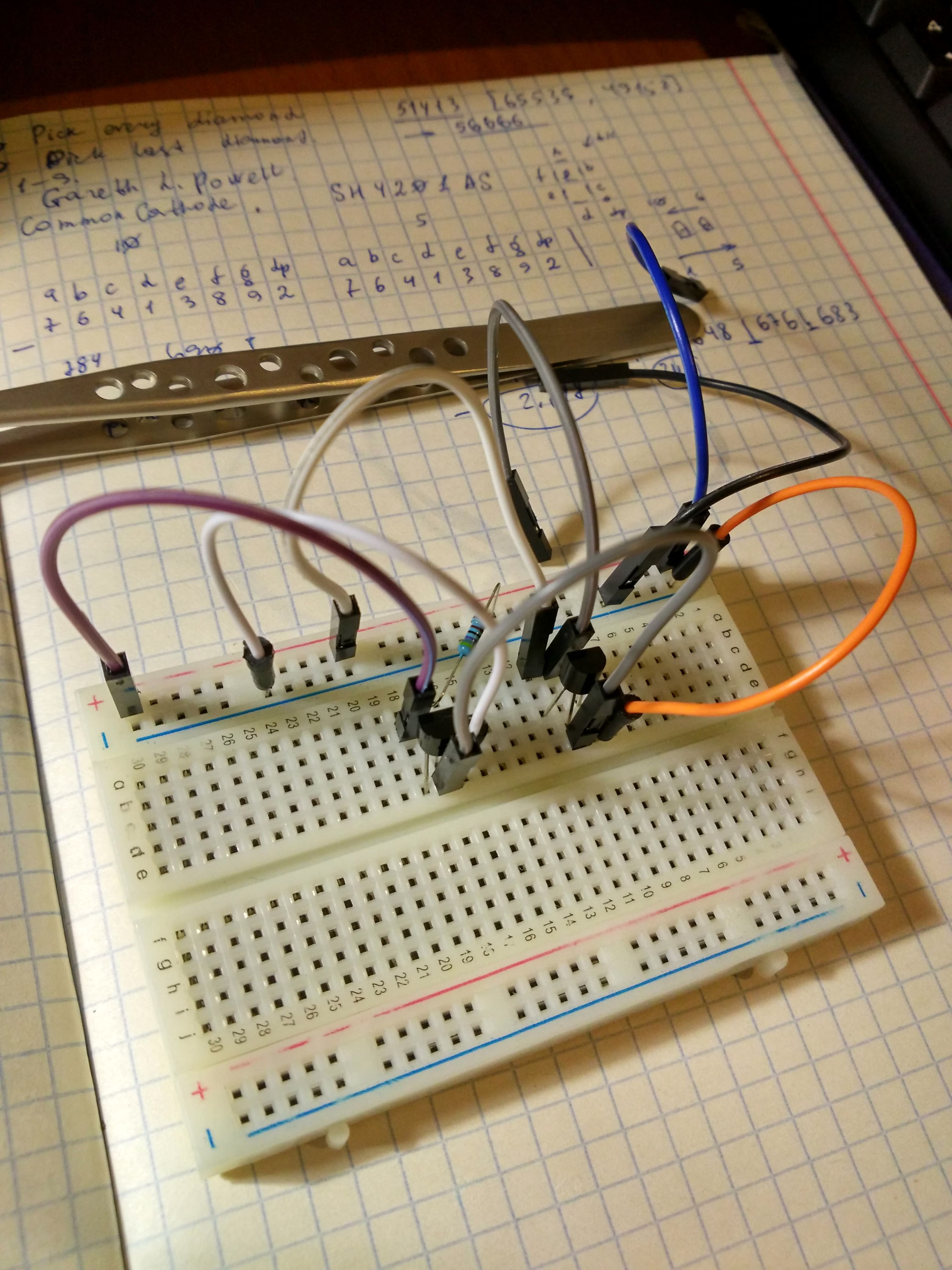 Breadboard with bus