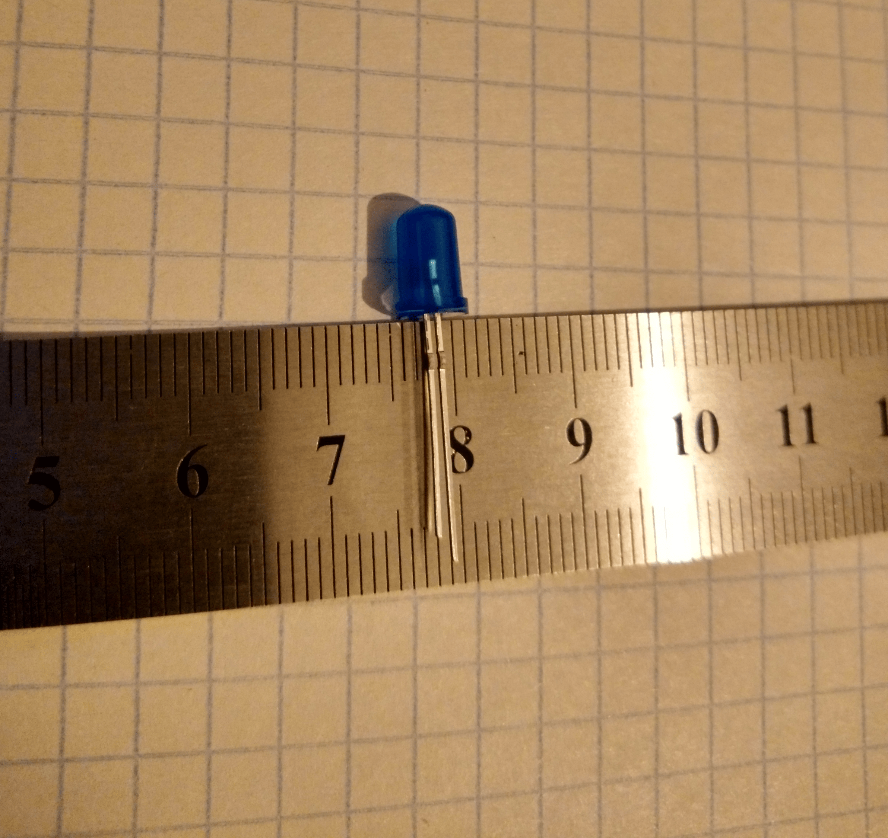 Голубой 5mm светодиод