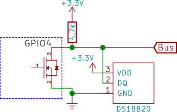 Circuit with external power