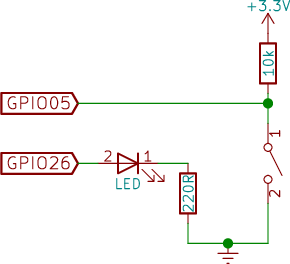 Scheme with external resistor